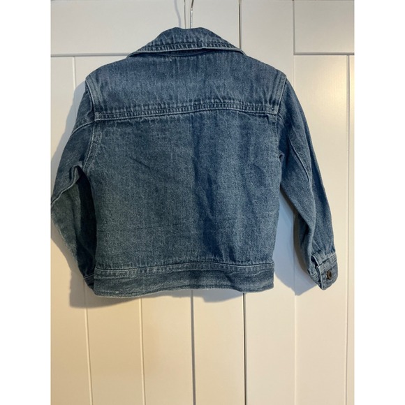 Little Lass Girls Denim Jacket Embroidered Flowers Blue Size 3T - Picture 4 of 5